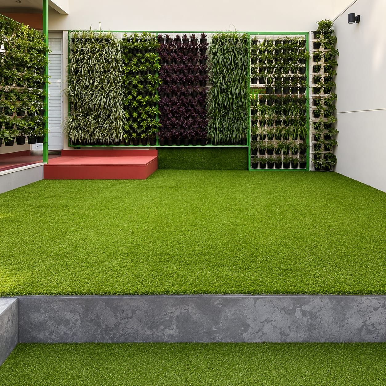 Balcony grass mats by ROXY Interiors